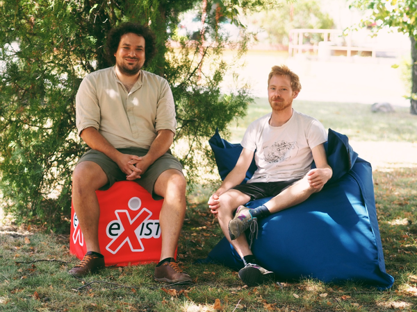 Richard Minkus (links) und Florian Fahr (rechts) vom Team ROTxBLAU