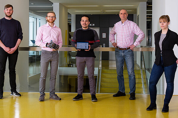 Das Team von Recovics Die fünf Teammitglieder von Recovics